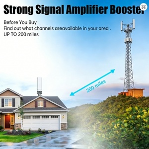 Antena de <span class=keywords><strong>TV</strong></span> Digital de Plástico para Interiores/Exteriores, <span class=keywords><strong>Amplificador</strong></span> de <span class=keywords><strong>Señal</strong></span> Remoto de 35dBi, 4K 1080P, Canales HDTV Universales Gratuitos, Ultra Largo Alcance - Product Image 6