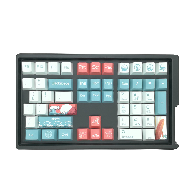Custom PBT Keycaps for 75% 65% 60% Custom Profile Keyboards Double Shot Dye Sublimation on Any Language