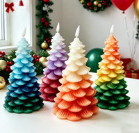 Lampe de nuit de Noël d'intérieur sans flamme, en forme de sapin, avec effet de flamme vacillante réaliste, pour la décoration de fête et de la maison