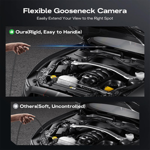 single Len Sewer Inspection Camera Semi Rigid Cable Endoscope Camera with Lights Waterproof Drain <b>Pipe</b> Tool Industrial Borescope - Product Image 4