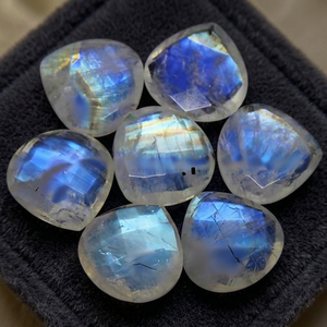 High Grade Natural Moonstone Loose Gemstone <b>rainbow</b> Color Heart Briolette Shape All Size <b>Top</b> Quality Semiprecious - Product Image 3