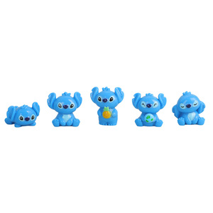 Lanshuo <b>Stitch</b> Doll Cartoon <b>Charms</b> Zinc Alloy Keychain Gift Unisex DIY Jewelry Set - Product Image 5