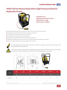 เทียบเท่ากับ ENERPAC คุณภาพโรงงาน ราคาโรงงาน ปั๊มไฮดรอลิกไฟฟ้าแรงดันสูงพิเศษ VHUP3500 3500 บาร์ สำหรับอุตสาหกรรม - Product Image 2
