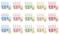 Moule à sucettes glacées en silicone avec bâtonnets, moules de congélation pour lait maternel pour bébés, pour soulager les poussées dentaires, fabricant de friandises glacées, moule à glaçons pour enfants