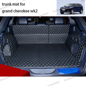 Tappetino in Pelle per Bagagliaio Auto per <span class=keywords><strong>Jeep</strong></span> Grand Cherokee Wk2 2011-2019, Kit Tappetini Posteriori - Product Image 3