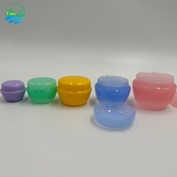 Pot à crème en forme de champignon de 5g à 50g, conteneur vide pour crème pour le visage, emballage pour soins de la peau, mini pot cosmétique en plastique PP pour crème pour les yeux