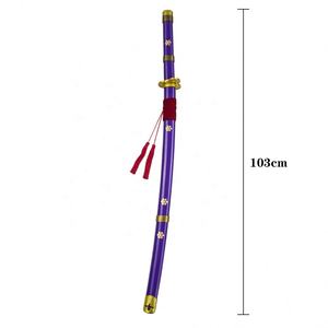Réplica de Katana Samurai de una Pieza de 103 cm, Espada <span class=keywords><strong>Enma</strong></span> Morada de Roronoa <span class=keywords><strong>Zoro</strong></span> para Cosplay - Product Image 1