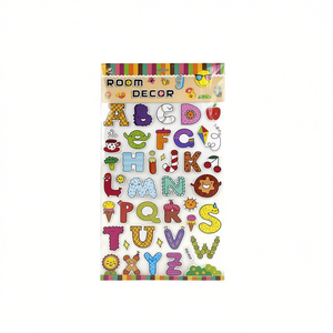 Pegatinas decorativas de alfabeto y números para habitación infantil, calcomanías de pared de 73x40cm - Product Image 2