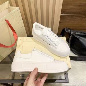 Zapatillas de lona blancas minimalistas de bajo precio con suela gruesa, diseño antideslizante y transpirable, calzado informal de lujo para exteriores - Product Image 2