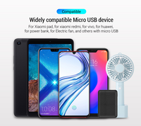 Cable de datos de carga rápida tipo USB C a Micro USB V8, Cable de carga rápida 1 pies 3 pies 6 pies 10 pies