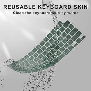 Housse de <span class=keywords><strong>protection</strong></span> étanche pour <span class=keywords><strong>clavier</strong></span> d'ordinateur portable pour <span class=keywords><strong>MacBook</strong></span> <span class=keywords><strong>Pro</strong></span> 14 "/<span class=keywords><strong>16</strong></span>" et <span class=keywords><strong>MacBook</strong></span> Air 15.3 "/13.6", version américaine - Product Image 3