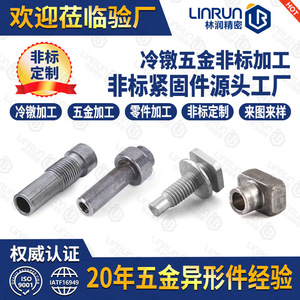 Tornillos de gran diámetro Linrun de la serie de pernos de cuatro esquinas no estándar, fijaciones automotrices de conformación en frío para electrónica 3C - Product Image 5