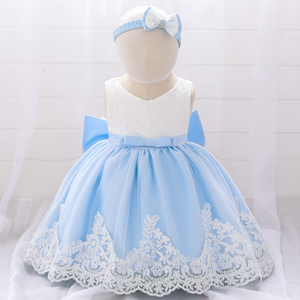 Vestito da Cerimonia Estivo per <span class=keywords><strong>Bambina</strong></span>, Abito da Battesimo <span class=keywords><strong>Bianco</strong></span> in Pizzo con <span class=keywords><strong>Tutu</strong></span>, Vendita all'Ingrosso L1911XZ - Product Image 5