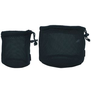 户外黑色拉绳聚酯网旅行用品袋炊具和野营锅储物袋 - Product Image 3