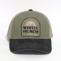 Fabrikpreis Maßgefertigte Bestickte Logo 6-Panel Freizeit-Sportmützen Unisex Atmungsaktive Gewaschene Baumwolle Retro Unstrukturierte Dad Hats