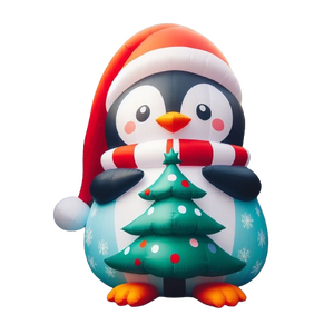 Pingüino inflable con luz LED personalizado de fábrica, decoración de patio de Navidad para fiestas al aire libre - Product Image 5