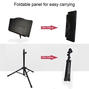 Support de <span class=keywords><strong>musique</strong></span> en métal portable Instruments de <span class=keywords><strong>musique</strong></span> détachables pour piano <span class=keywords><strong>violon</strong></span> guitare partitions noir - Product Image 4