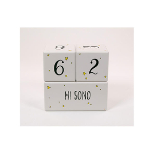 Custom <strong>Personalised</strong> DIY <strong>Toy</strong> Baby Milestone Blocks Non Toxic <strong>Wooden</strong> Age Blocks for 5 to 7 Years Baby Pictures Photo Props - Product Image 4