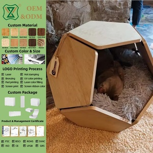 Nuevo Diseño de Cueva Geométrica Desmontable para Mascotas, Muebles de Madera para Mascotas, Jaula para Perros y Gatos, para Exteriores, para Todas las Estaciones - Product Image 1
