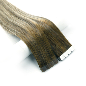 K.S WIGS Cheveux humains Remy chinois 100% doux et naturels, mélange sans couture, volume glamour pour le coiffage quotidien, extensions de cheveux mini-tape - Product Image 2