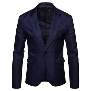 Großhandel Kleidung Slim Solid Color Business Office Formale große Größe Luxus Herren Anzug Jacke