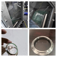 Plaque ronde en verre de quartz de silice fondue résistante à la chaleur et aux UV, substrat en silice fondue transparente