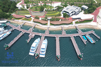 Ponton flottant modulaire en HDPE de type U à 2 rouleaux, quai pour jet ski, montage facile, robuste, pour yacht, marina, amarrage de bateau