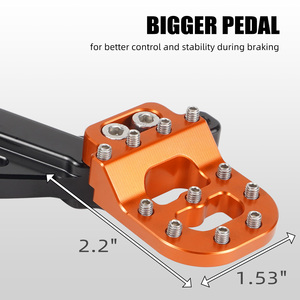 NICECNC Pédale de frein arrière de moto, plaque de marchepied, levier de commande pour <span class=keywords><strong>KTM</strong></span> 250 <span class=keywords><strong>390</strong></span> <span class=keywords><strong>Adventure</strong></span> 2020 2021 2022 <span class=keywords><strong>2023</strong></span> 2024 - Product Image 5