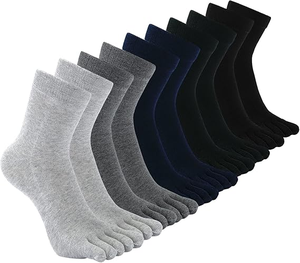 <span class=keywords><strong>Calcetines</strong></span> de algodón deportivos para hombre con cinco dedos separados, <span class=keywords><strong>calcetines</strong></span> de running con dedos separados - Product Image 1