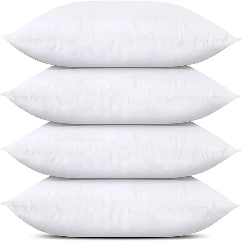 Travesseiros de enchimento decorativos aconchegantes para sofá travesseiro de poliéster macio