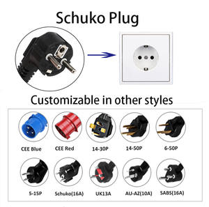 カスタマイズ可能なスマートポータブルEV充電器 タイプ2 シュコプラグ付き 3.5KW-22KW IP65防水 UKCA TUV認証取得 タイプFプラグ対応 - Product Image 3