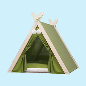 Hersteller Großhandel Custom Logo <span class=keywords><strong>Outdoor</strong></span> Faltbare Tragbare Camping Hunde zelt Massives Muster aus Holz OEM Option - Product Image 1