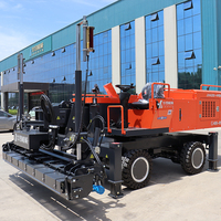 Machine de nivellement laser pour béton, automotrice, avec grande flèche télescopique, équipement de pompage, système entièrement hydraulique pour sols d'entrepôt