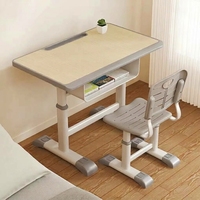 Table et chaises d'étude simples au prix d'usine OEM pour la salle d'apprentissage à domicile, design minimaliste, équipements modernes et durables