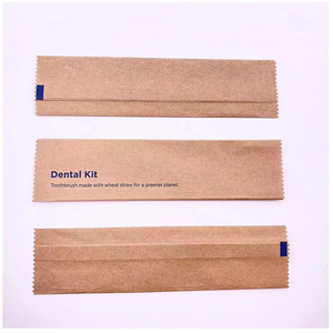 Pochette en <span class=keywords><strong>papier</strong></span> <span class=keywords><strong>kraft</strong></span> personnalisée pour sacs de voyage jetables pour brosse à dents dentifrice avec impression de logo sac en <span class=keywords><strong>papier</strong></span> pour couverts pour l'artisanat - Product Image 2