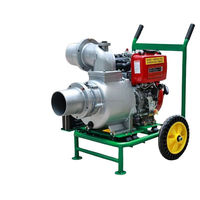 Pompa Air mesin Diesel sentrifugal 5,5 kW dengan tekanan tinggi 3/4/6 inci pendorong ganda pompa semprot mesin Diesel berpendingin udara
