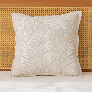 Bán buôn lá Jacquard đệm bao gồm đệm màu trắng bao gồm độc đáo Chenille nhung gối bao gồm - Product Image 5