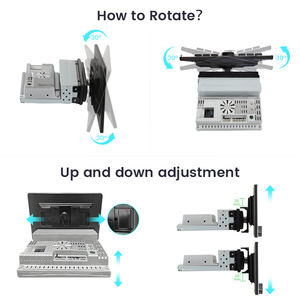 Junsun 10.6 "1 2 Din evrensel dönebilir araba radyo Stereo kablosuz CarPlay için Apple Android oto 4G WiFi multimedya GPSIPS RDS - Product Image 6