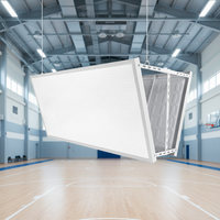 Éclairage sans ombre pour terrain de tennis de table et de badminton intérieur 6500K, en nid d'abeille, anti-éblouissement, IP65, PC, simple/double face