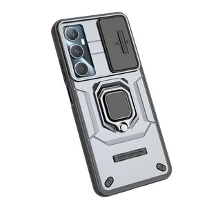 Cubierta de teléfono de lente protectora de PC de plástico duro a prueba de golpes de lujo con funda de soporte para <span class=keywords><strong>OPPO</strong></span> Realme C65 4G - Product Image 4