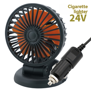 360. Car <b>Fan</b> USB/12V/24V Multi-function Double-<b>head</b> 2-speed Adjustable Silent Car <b>Fan</b> Temporary Parking Card Car <b>Fan</b> - Product Image 5