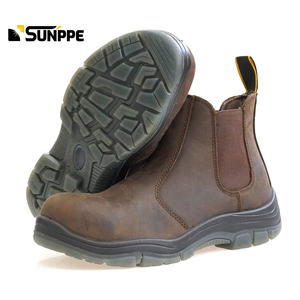 Glasvezel neus echt leder Chelsea werk casual mid-cut dames engineering dure werkveiligheidsschoenen voor heren - Product Image 5