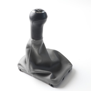 Pommeau de levier de vitesse en cuir gris 5 6 vitesses ergonomique pour VW Beetle - Product Image 4