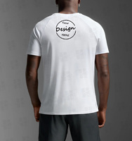 T-shirt Homme Manches Raglan Haute Qualité Personnalisable Logo Imprimé Coupe Musclée Respirant Décontracté Été Doux en Modal