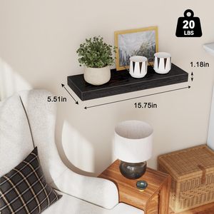 <span class=keywords><strong>Mensole</strong></span> Galleggianti in Legno da Parete <span class=keywords><strong>per</strong></span> Soggiorno, Camera da Letto, Bagno e Cucina, <span class=keywords><strong>per</strong></span> Organizzazione e Stoccaggio - Product Image 3