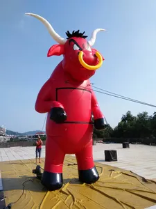 26ft (8m) quảng cáo bơm hơi quái vật khổng lồ Tức Giận bò Đỏ - Product Image 5