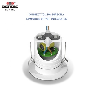 <span class=keywords><strong>Spot</strong></span> encastré LED 3W <span class=keywords><strong>IP67</strong></span> en aluminium 230V à découpe <span class=keywords><strong>de</strong></span> phase, sans scintillement, avec découpe <span class=keywords><strong>de</strong></span> 30mm, pour éclairage d'armoire - Product Image 3