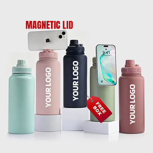 Borraccia Termica in Acciaio Inox a Doppia Parete da 32oz con Supporto Magnetico per Telefono e Logo Personalizzato - Product Image 1