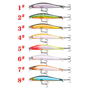 Leurre flottant XY-345 95mm 7.5g pour la pêche au bar avec grelots et hameçon triple - Product Image 2