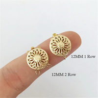 Pas de ternissure GF 14K or rempli rond filigrane perle fermoir pour Bracelet collier fabrication de bijoux résultats accessoires
